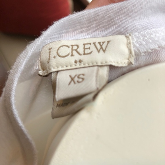 J Crew White Daisy Overlay Tank Top XS - Picture 6 of 7